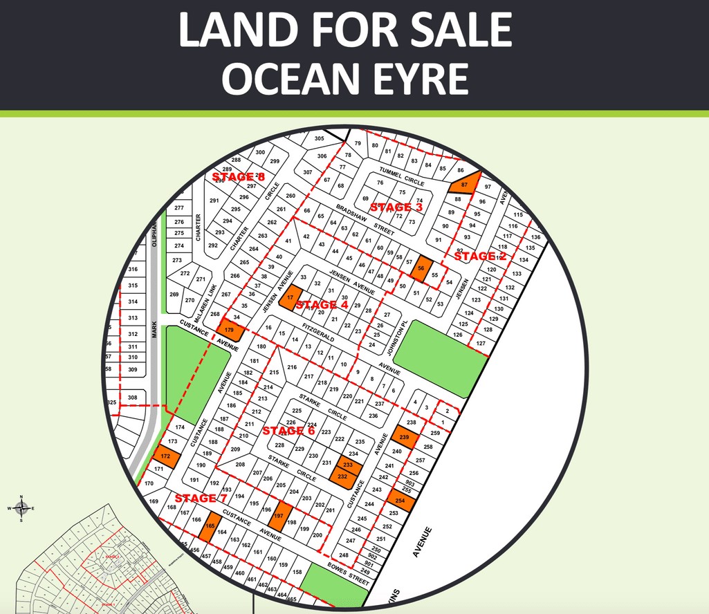 [Land for Sale] Ocean Eyre Estate, Whyalla Jenkins OpenLot